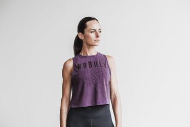 Nobull Muscle (Madison) Women's Tank Tops Purple | Australia (IQ2754)